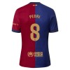 Maillot de Supporter FC Barcelone Pedri 8 Domicile 2024-25 Pour Enfant